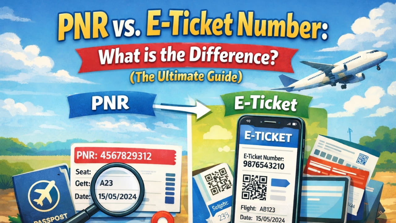 Difference Between PNR and E-Ticket Number