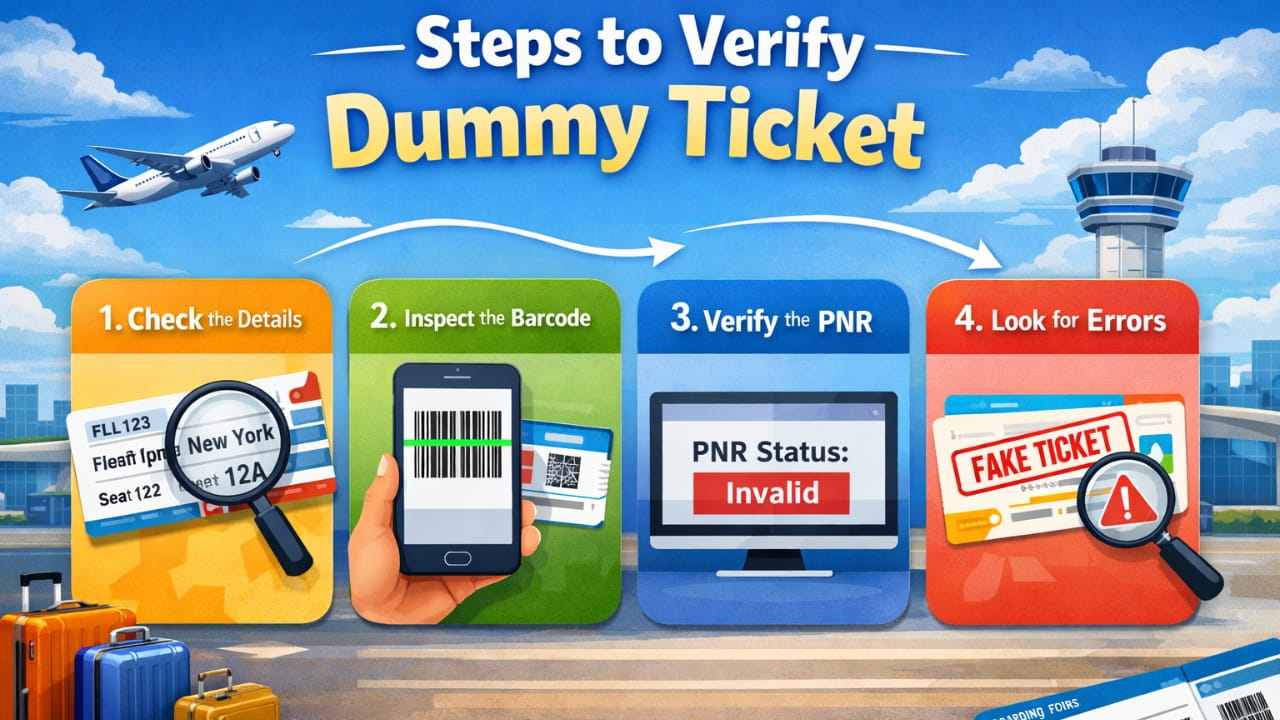 Steps to Verify Dummy Ticket