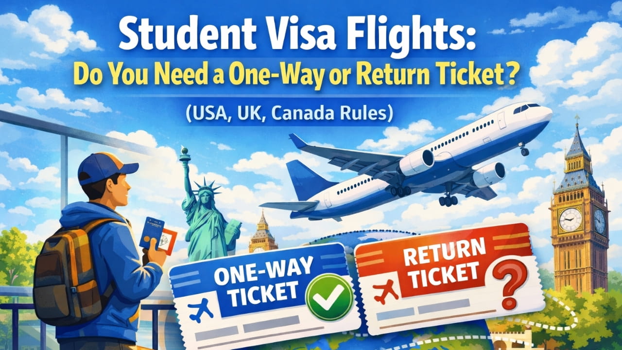 Student Visa Flight Rules: One-Way vs Return Ticket