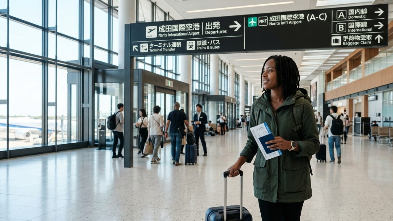 Tokyo airport arrivals for Japan eVisa
